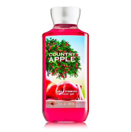 รูปภาพที่1 ของสินค้า : **พร้อมส่ง**Bath & Body Works Country Apple Shea & Vitamin E Shower Gel 295ml. เจลอาบน้ำกลิ่นหอมติดกายนานตลอดวัน กลิ่นนี้จะหอมแอปเปิ้ลผสมกลิ่นโยเกิร์ต กลิ่นคล้ายซูกัสเม็ดสีเขียว หอมหวานซ่อนเปรี้ยว น่ารักซนๆ และให้ความรู้สึกสดชื่นมากค่ะเป็นกลิ่นยอด