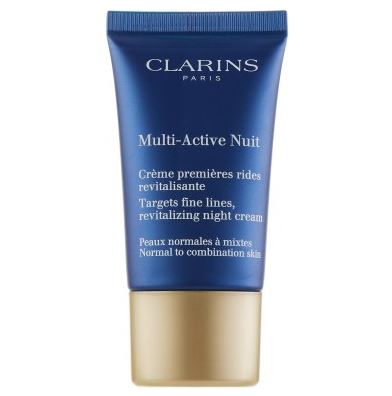 รูปภาพที่1 ของสินค้า : *พร้อมส่ง*Clarins Multi Active Night Cream Normal To Combination Skin ขนาดทดลอง 15 ml. ครีมลดเลือนริ้วรอย สำหรับผิวมัน-ผิวธรรมดา ฟื้นบำรุงผิวยามค่ำคืน ชะลอการเกิดริ้วรอยแรกเริ่ม เนื้อบางเบา ซึมซาบไว สบายผิว โดยไม่ก่อให้เกิดความมันส่วนเกิน ให้ผิวได้รับการผ