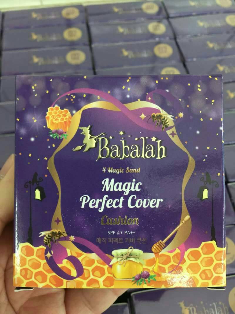 ٻҾ2 ͧԹ : Babalah Bee Wax Magic Perfect Cover Cushion SPF 47 PA++ 14 g. تͧ鹷ͺԴ º¹ Шҧ ǡѹöǺдٴѺѹ駵Դҹ 12  ͧǨҡʧᴴ SPF 47 PA++ ءҾ 