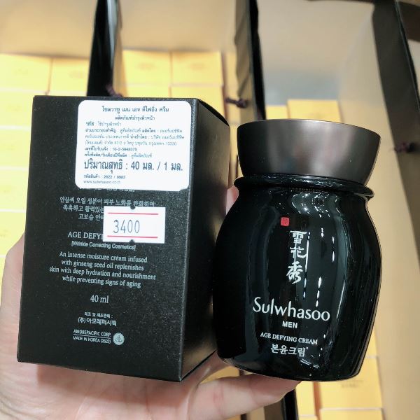 ٻҾ2 ͧԹ : Sulwhasoo Men Age Defying Cream 40 ml. اٵѺǼ Żѭͺ͹蹡ЪѺ ¤سʡѴҡѹ Age Defying Cream ״ ҧԤѹ ç 