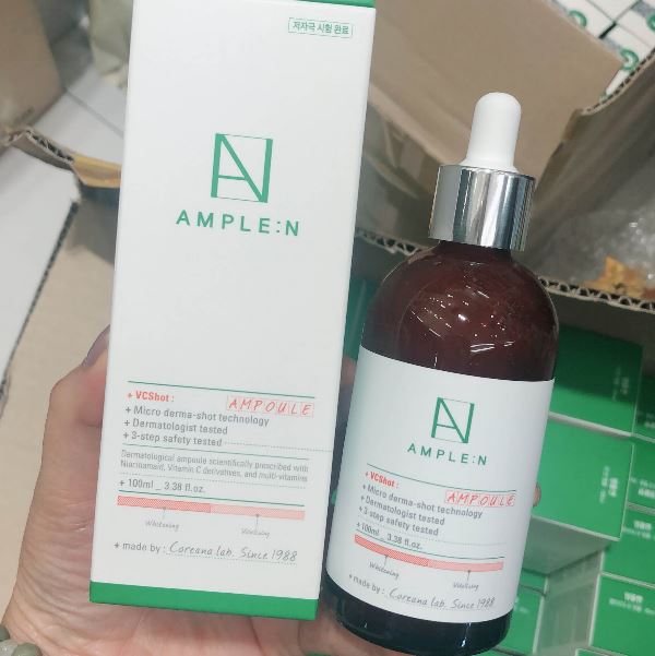 ٻҾ2 ͧԹ : Coreana Ample :N VC Shot Ampoule 100 ml. ¹ԵԹժ»ͧǨҡʧᴴش Vitamin C  ʵǢǡШҧ Ŵ͹شҧ ͧŴ繼ҧջԷҾ СѺǷ ᴧ