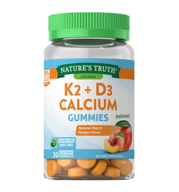 รูปภาพที่#2 ของสินค้า : Nature's Truth Vitamin D3 + K2 Calcium Gummies Natural Peach Mango 50 Vegetarian กัมมี่วิตามินดี3 และเค2 รสพีช+มะม่วง รสชาติอร่อย ทานง่าย ช่วยกระตุ้นการสร้างใหม่ของกระดูก เพิ่มการทำงานของเอนไซน์ ลดการสะสมของแคลเซียมที่ผนังหลอดเลือด รูปภาพที่2 ของสินค้า : Nature's Truth Vitamin D3 + K2 Calcium Gummies Natural Peach Mango 50 Vegetarian กัมมี่วิตามินดี3 และเค2 รสพีช+มะม่วง รสชาติอร่อย ทานง่าย ช่วยกระตุ้นการสร้างใหม่ของกระดูก เพิ่มการทำงานของเอนไซน์ ลดการสะสมของแคลเซียมที่ผนังหลอดเลือด