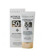 MEDI-PEEL Active Silky Sum Cream SPF50+/PA+++ 50 ml. ѹᴴٵ໻䷴͹ӹѹ˧͡ѹ÷º¹˹ǹͧ䷴ºا㹵Ǥͧ
