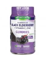 Nature's Truth Vitamins Sambucus Black Elderberry Plus Vitamin C, Zinc 50 Gummies ԵԹ  Ԥѹҧ ҹѡʺ ҧçʹʹ اµ ͧ  Ŵҡҧ