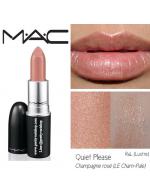 MAC Lustre Lipstick #Quiet, Please ลิปสติกเนื้อลัสเตอร์ เนื้อสัมผัสลื่น ทาง่าย ปกปิดระดับบางเบาถึงปานกลาง ฟินนิชแบบแวววาว เล่นแสงดูโดดเด่น กลบร่องแนบสนิท มอบสีเด่นชัดแนบแน่นบนริมฝีปากในขณะเดียวกันก็มอบความชุ่มชื้น เผยริ MAC Lustre Lipstick #Quiet, Please ลิปสติกเนื้อลัสเตอร์ เนื้อสัมผัสลื่น ทาง่าย ปกปิดระดับบางเบาถึงปานกลาง ฟินนิชแบบแวววาว เล่นแสงดูโดดเด่น กลบร่องแนบสนิท มอบสีเด่นชัดแนบแน่นบนริมฝีปากในขณะเดียวกันก็มอบความชุ่มชื้น เผยริ