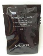 **พร้อมส่ง**Chanel Perfection Lumiere Long-Wear Flawless Fluid Makeup SPF10 2.5ml. รองพื้น Chanel ต้วใหม่ล่าสุดเนื้อแม็ทท์สูตรน้ำปราศจากความมัน เนื้อเนียนบางแต่ปกปิดได้ดี ช่วยให้ผิวให้การปกปิดแบบปานกลาง และสามารถลงเนื้อผลิตภัณฑ์เพิ่ม เพื่อเพิ่มระดับการปกป