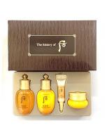 The History of Whoo in yang Special Set (4 items) เซ็ทบำรุงผิวขนาดทดลอง ด้วยส่วนผสมหลัก รากโสมโบราณ เน้นเรื่องช่วยให้ผิวกักเก็บน้ำ ช่วยปรับสมดุลของผู้มีปัญหาเรื่องผิวแห้งมาก หรือมันเกินไป ช่วยไม่ให้ผิวแห้งกร้าน และให้ผิวกระจ่างใสขึ้น ยื The History of Whoo in yang Special Set (4 items) เซ็ทบำรุงผิวขนาดทดลอง ด้วยส่วนผสมหลัก รากโสมโบราณ เน้นเรื่องช่วยให้ผิวกักเก็บน้ำ ช่วยปรับสมดุลของผู้มีปัญหาเรื่องผิวแห้งมาก หรือมันเกินไป ช่วยไม่ให้ผิวแห้งกร้าน และให้ผิวกระจ่างใสขึ้น ยื