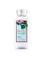 Bath & Body Works Hello Beautiful Shea & Vitamin E Body Lotion 236 ml. โลชั่นบำรุงผิวสุดพิเศษ กลิ่นหอมโทนฟรอรัล ดอกไม้หอม กลิ่นหอมนุ่มๆน่ารัก ผสมกันหลายกลิ่นทั้งดอกการ์ดิเนีย มะลิ และแมกโนเลีย หอมหรูมีระดับ เหมือนยืนอยู่ในร้านดอกไม้เลย Bath & Body Works Hello Beautiful Shea & Vitamin E Body Lotion 236 ml. โลชั่นบำรุงผิวสุดพิเศษ กลิ่นหอมโทนฟรอรัล ดอกไม้หอม กลิ่นหอมนุ่มๆน่ารัก ผสมกันหลายกลิ่นทั้งดอกการ์ดิเนีย มะลิ และแมกโนเลีย หอมหรูมีระดับ เหมือนยืนอยู่ในร้านดอกไม้เลย