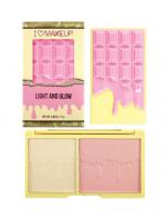 *พร้อมส่ง*Makeup Revolution I Heart Makeup Light and Glow พาเลทไฮไลท์ 2 สี โทนชมพู มาในแพคเกจช็อคโกแลตสีชมพูหวาน เนื้อไฮไลท์เนียนละเอียดให้สีสวย ติดทนทั้งวัน  *พร้อมส่ง*Makeup Revolution I Heart Makeup Light and Glow พาเลทไฮไลท์ 2 สี โทนชมพู มาในแพคเกจช็อคโกแลตสีชมพูหวาน เนื้อไฮไลท์เนียนละเอียดให้สีสวย ติดทนทั้งวัน