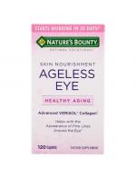 Nature's Bounty Optimal Solutions Ageless Eye Verisol Collagen, 120 Caplets วิตามินลดตีนกา ขายดีมากในอเมริกา เห็นผลจริงใน 1 เดือน วิตามินสำหรับผิวรอบดวงตาโดยเฉพาะ แก้ปัญหาริ้วรอยรอบดวงตา รอยตีนกา ผิวรอบดวงตาไม่กระชับ ดวงตาที่อิดโรย จะกลับ