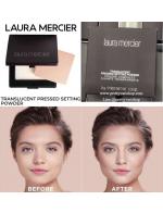 Laura Mercier Translucent Pressed Setting Powder 9g. (กล่องแพคเกจใหม่สีดำ) แป้งโปร่งใสอัดแข็ง เนื้ออณูของแป้งที่เล็กละเอียด มีเนื้อสัมผัสที่เนียน นุ่ม บางเบา เกลี่ยง่ายให้ความรู้สึกดุจใยไหมยามสัมผัส ใช้สำหรับเซ็ตรองพื้นให้ติดทนยาวนานตลอดวัน ไม Laura Mercier Translucent Pressed Setting Powder 9g. (กล่องแพคเกจใหม่สีดำ) แป้งโปร่งใสอัดแข็ง เนื้ออณูของแป้งที่เล็กละเอียด มีเนื้อสัมผัสที่เนียน นุ่ม บางเบา เกลี่ยง่ายให้ความรู้สึกดุจใยไหมยามสัมผัส ใช้สำหรับเซ็ตรองพื้นให้ติดทนยาวนานตลอดวัน ไม
