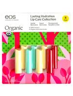 EOS Organic Smooth Lip Balm Lasting Hydration Collection 8 Sticks ลิปบาล์มไข่ตัวดังตัวฮิตยอดนิยม มาในรูปแบบใหม่ ในรูปแบบแท่ง 8 แท่ง 3 กลิ่น หวาน&#8203; หอม&#8203; ละมุน&#8203; มีรสชาดติดปากหวานฉ่ำ ใช้ส่วนผสมออร์แกนิค 95% ไม่มีพาราเบน