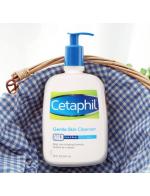 Cetaphil Gentle Skin Cleanser 591 ml. เซตาฟิลล้างหน้า สำหรับผิวบอบบาง แห้ง แพ้ง่ายหรือผิวปกติ ไม่มีส่วนผสมของสบู่และน้ำหอมจึงลดโอกาสการเกิดอาการแพ้ หรือระคายเคือง ลดการเกิดสิว ผิวหน้าอักเสบ จุดด่างดำ ไม่ทิ้งความมันบนใบหน้า มีค่าpH 6.5 ใกล้เคีย