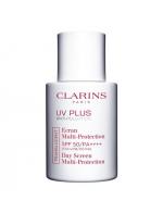 CLARINS UV Plus Anti-Pollution Day Screen Multi-Protection SPF50 Translucent PA++++ 30ml.ครีมกันแดดด้วยส่วนผสมของสารสกัดจาก Alpine Sanicle ช่วยปกป้องผิวจากรังสียูวีจากแสงแดด แสงสีฟ้าจากมือถือ มลภาวะ และฝุ่นละออง พร้อมลดเลือนความหมองคล้ำได้ยาวนาน ปกป้องผิว CLARINS UV Plus Anti-Pollution Day Screen Multi-Protection SPF50 Translucent PA++++ 30ml.ครีมกันแดดด้วยส่วนผสมของสารสกัดจาก Alpine Sanicle ช่วยปกป้องผิวจากรังสียูวีจากแสงแดด แสงสีฟ้าจากมือถือ มลภาวะ และฝุ่นละออง พร้อมลดเลือนความหมองคล้ำได้ยาวนาน ปกป้องผิว