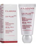 CLARINS UV PLUS 5P Anti-Pollution Rose SPF50 PA+++ 30ml. ครีมกันแดดอันดับหนึ่งของคลาแรงส์ที่ช่วยปกป้องผิวจากมลภาวะทั้ง 5 ที่ผู้คนต้องเผชิญในแต่ละวัน เนื้อบางเบาไม่มีสี เหมาะสำหรับทุกโทนสีผิว ช่วยปรับให้ผิวแลดูสดใสขึ้นอย่างเป็นธรรมชาติ CLARINS UV PLUS 5P Anti-Pollution Rose SPF50 PA+++ 30ml. ครีมกันแดดอันดับหนึ่งของคลาแรงส์ที่ช่วยปกป้องผิวจากมลภาวะทั้ง 5 ที่ผู้คนต้องเผชิญในแต่ละวัน เนื้อบางเบาไม่มีสี เหมาะสำหรับทุกโทนสีผิว ช่วยปรับให้ผิวแลดูสดใสขึ้นอย่างเป็นธรรมชาติ