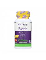 Natrol Biotin Beauty 10,000 mcg 60 Strawberry-FlavoredFast Dissolve Tablets บำรุงผม ผิวพรรณ เล็บ เร่งด่วน วิตามินไบโอตินเข้มข้น 10,000 ไมโครกรัม สำหรับหนังศีรษะบาง ผมร่วงง่าย นี่ค่ะไบโอตินที่จะช่วยเสริมแข็งแรงให้รากผมยึดเกาะเส้นผมของคุณได้ดีขึ้น แบรนด์ดีย