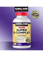 Kirkland Signature Super B-Complex with Electrolytes 500 Tablets วิตามินบีรวม บำรุงระบบประสาทและสมอง ไซส์ใหญ่ สุดคุ้ม ทานได้ทั้งครอบครัว เหมาะกับวัยเรียน วัยรุ่น วัยทำงานกลางคน ที่ใช้ประสาท และพลังงานเยอะ Kirkland Signature Super B-Complex with Electrolytes 500 Tablets วิตามินบีรวม บำรุงระบบประสาทและสมอง ไซส์ใหญ่ สุดคุ้ม ทานได้ทั้งครอบครัว เหมาะกับวัยเรียน วัยรุ่น วัยทำงานกลางคน ที่ใช้ประสาท และพลังงานเยอะ