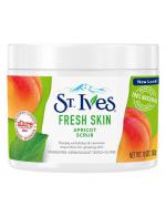St.Ives Fresh Skin Apricot Scrub (New Look) 283 g. สครับขัดผิว Oil Free ขัดผิวอย่างอ่อนโยนล้ำลึก สกัดจากแอปริค็อต ปราศจากซัลเฟต เม็ดขัดผิวจากธรรมชาติ 100% ไม่มีส่วนผสมของ Paraben ขจัดสิ่งสกปรกและความมันได้หมดจด